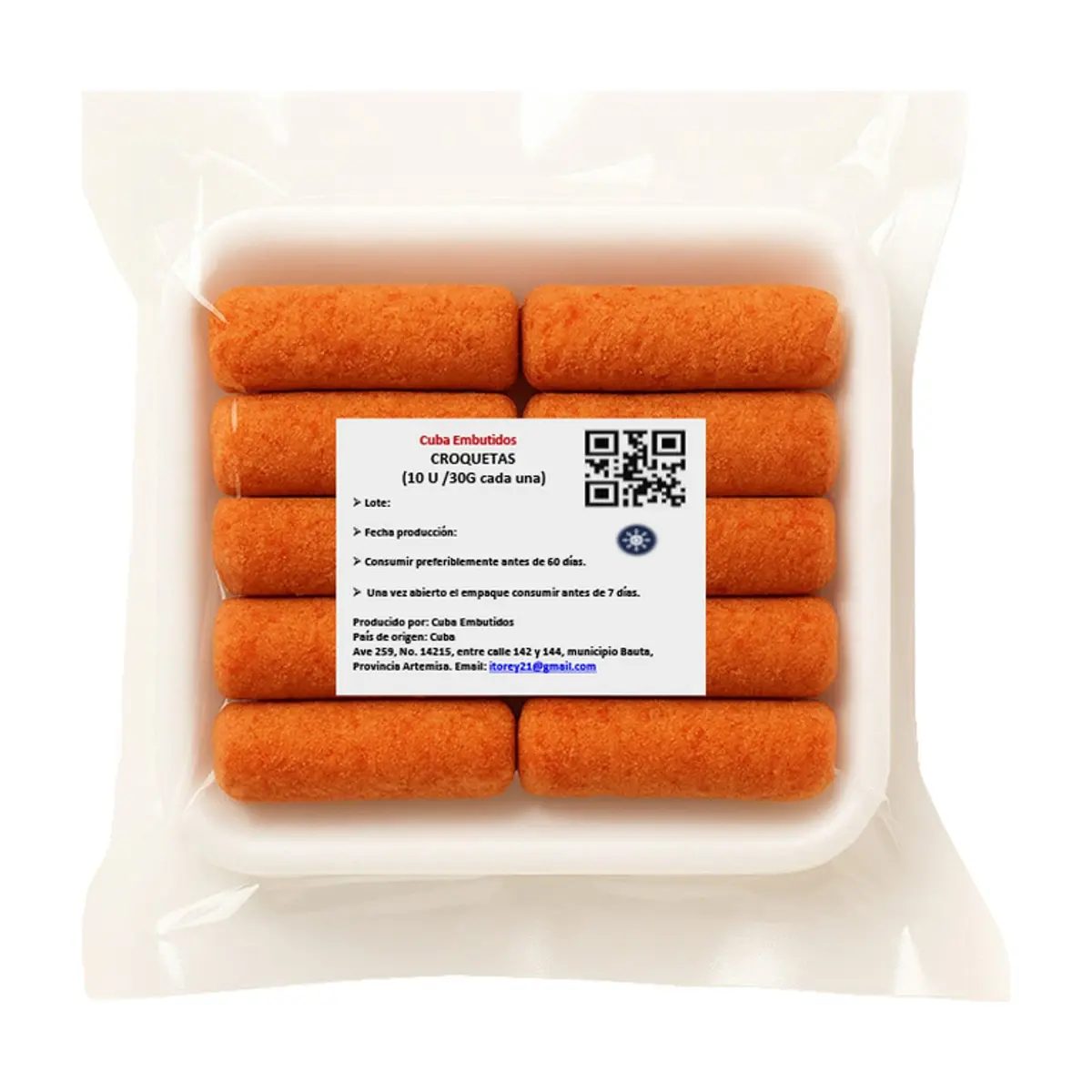 Croquetas de jamon Cuba Embutidos (10 x 30 g / 1.05 oz) - Thumbnail 3