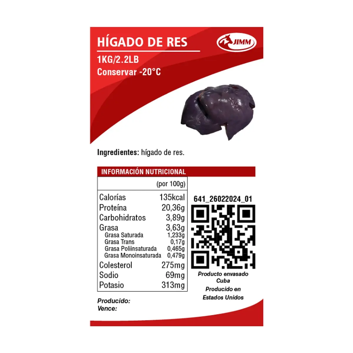Hígado de res Jimm (1 kg / 2.20 lb) - Thumbnail 4