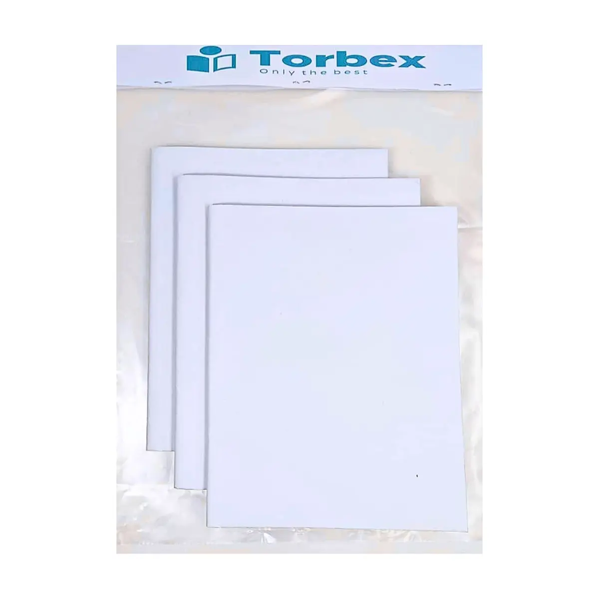Estuche de tres libretas rayadas y forradas Torbex
