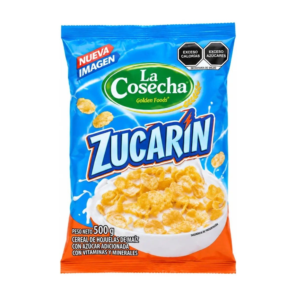 Cereal de hojuelas de maíz con azúcar La Cosecha Golden Foods (500 g / 1.10 lb) - Thumbnail 1