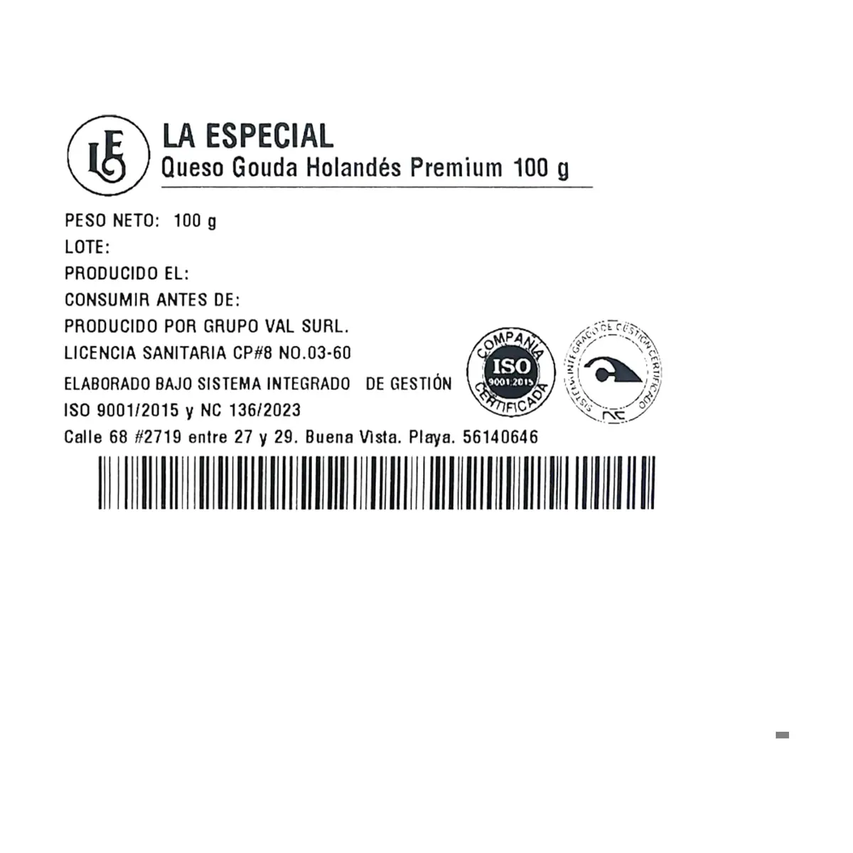 Queso Gouda Holandés Premium Lasqueado La Especial (100 g / 3.5 oz) - Thumbnail 2