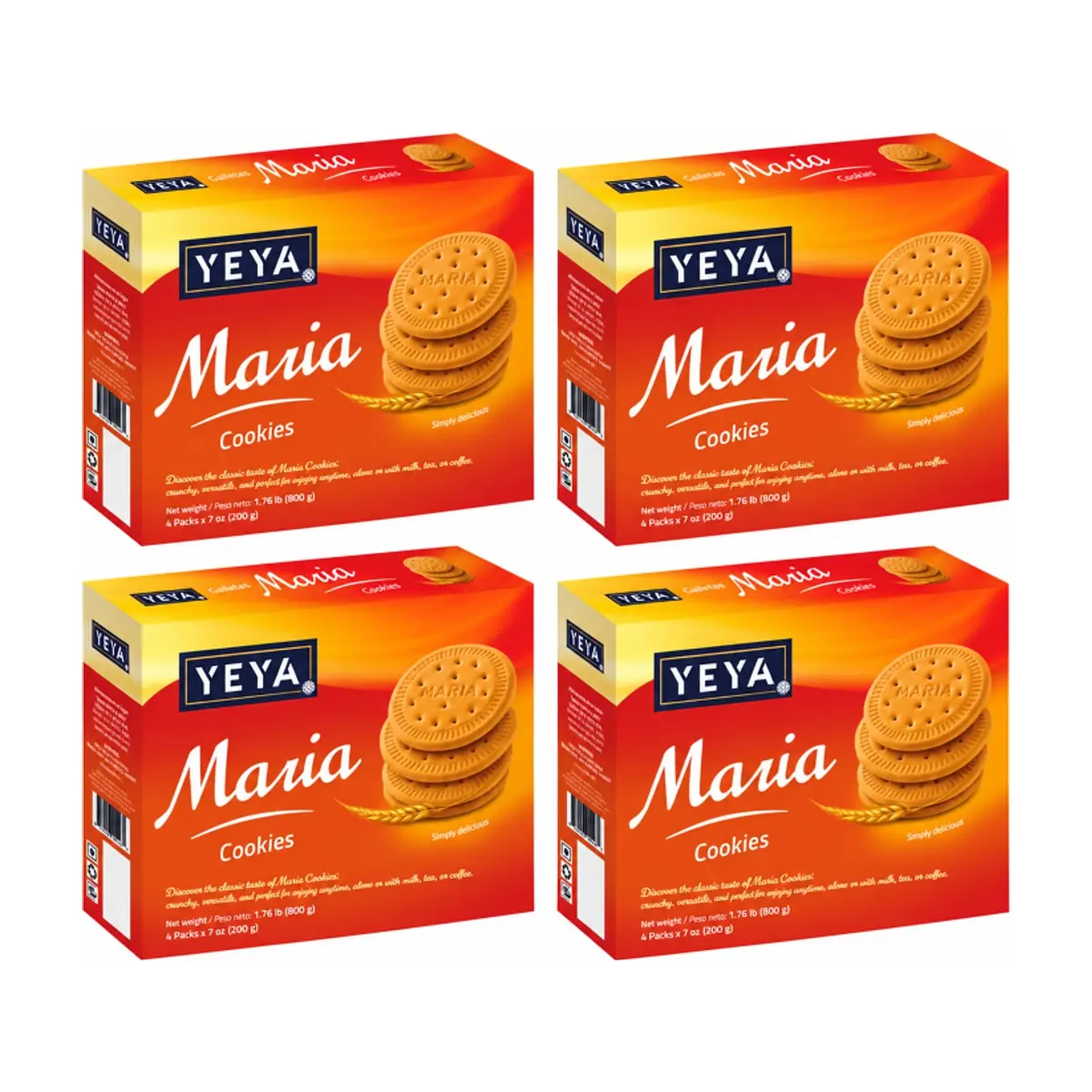 Galletas María YEYA (4 x 800 g / 1.76 lb)