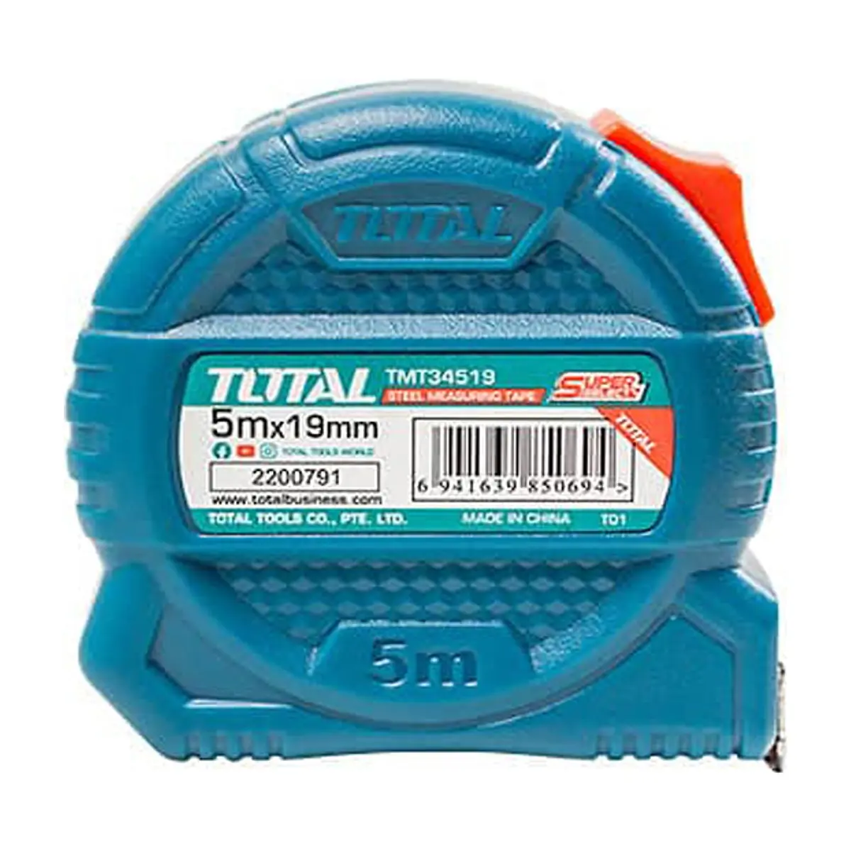 Cinta métrica de acero de 5 m TMT34519 Total Tools - Thumbnail 2