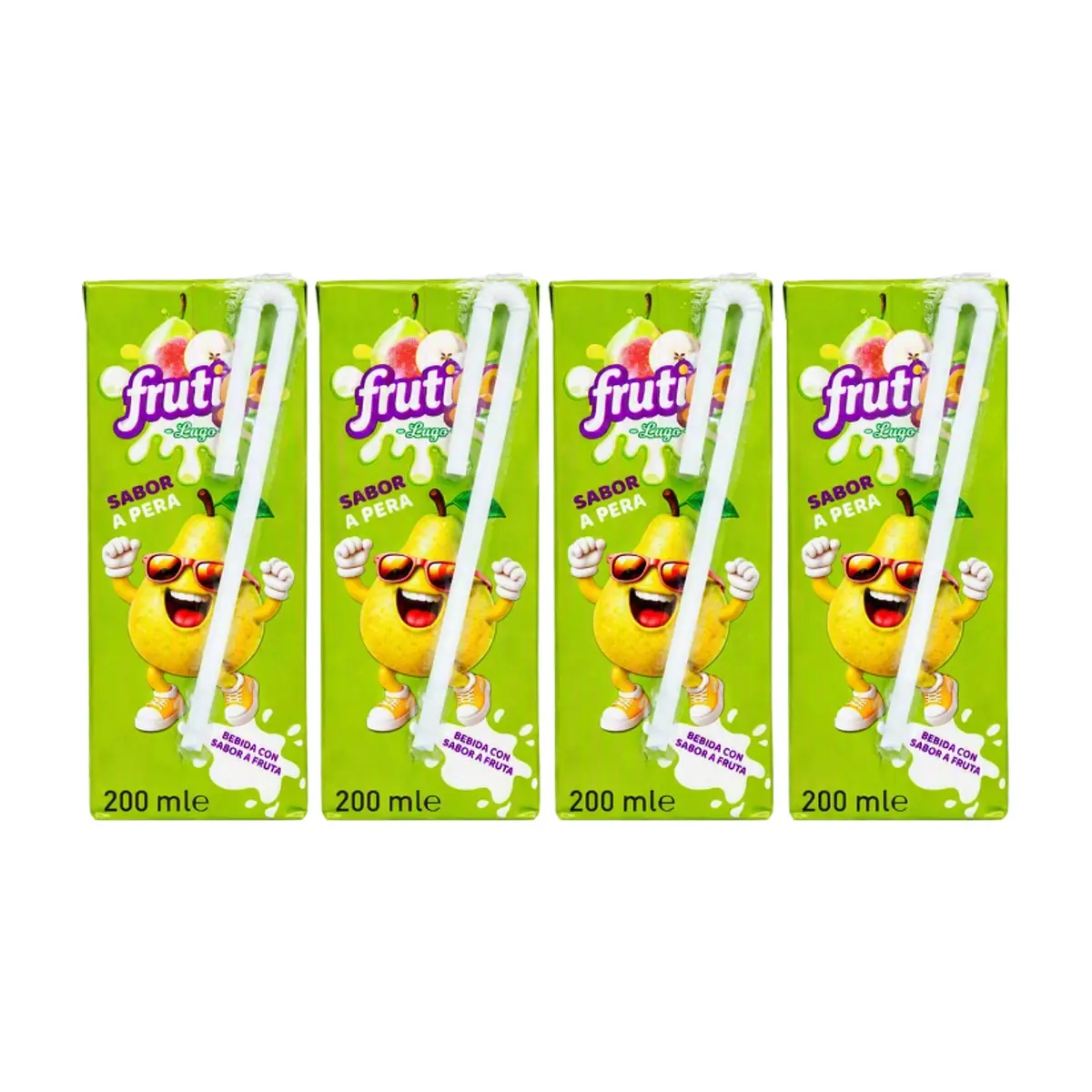 Bebida sabor a pera Frutigo (4 x 200 ml / 6.76 fl oz)