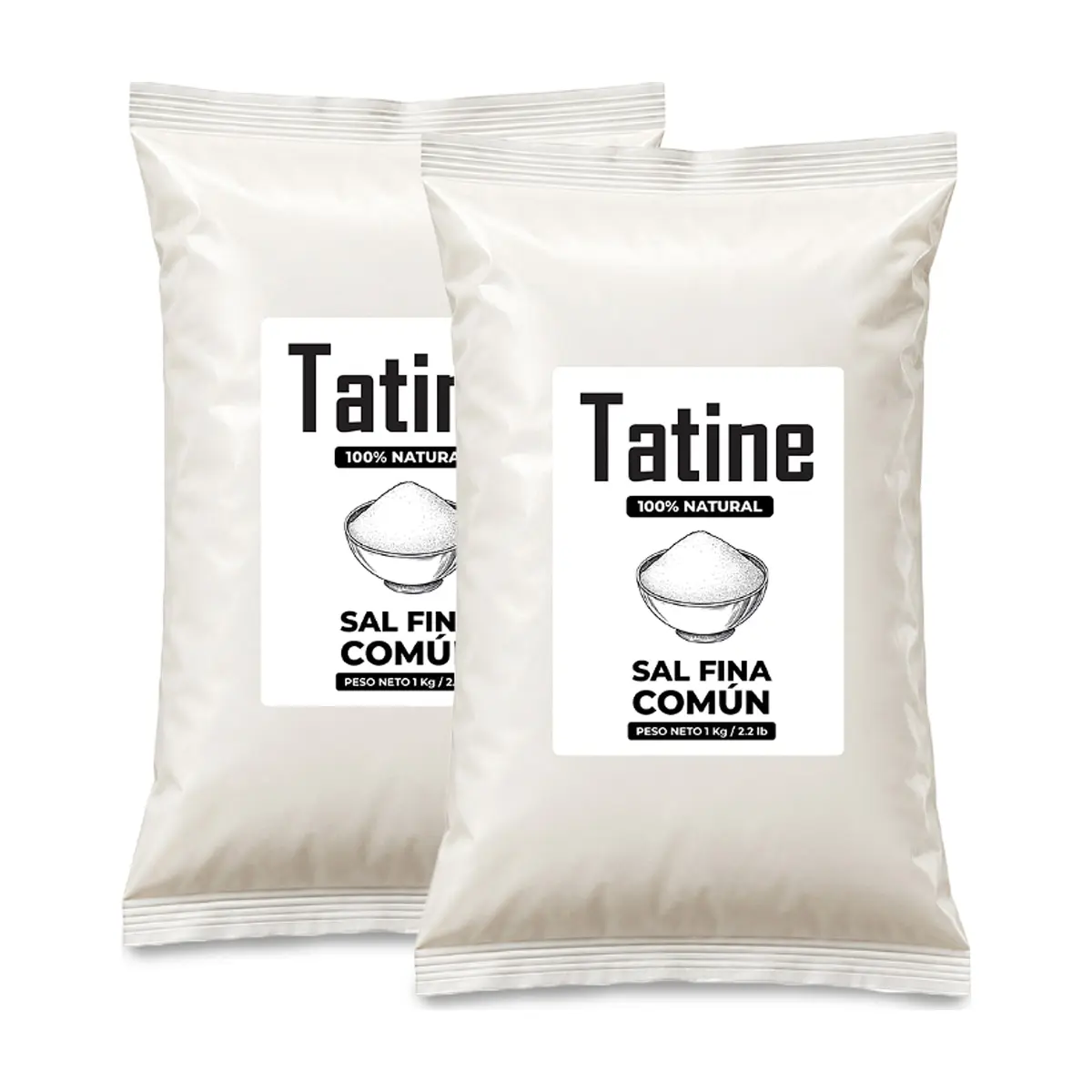 Sal fina común Tatine (2 x 1 kg / 2.2 lb)