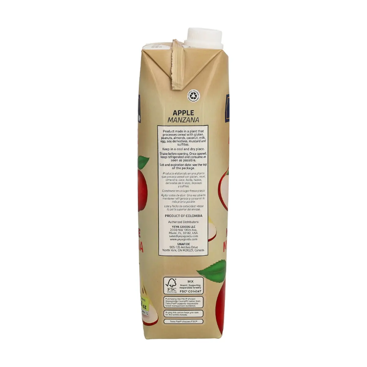 Néctar de manzana YEYA (12 x 1 L / 33.8 fl oz) - Thumbnail 2