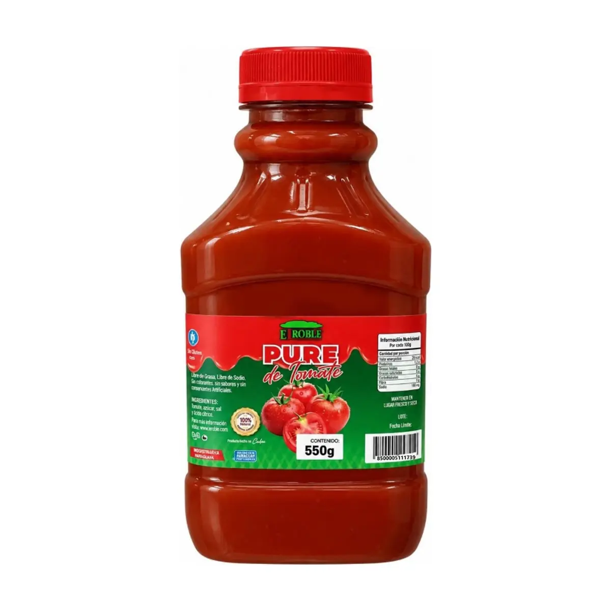 Puré de tomate El Roble (550 g / 19.4 oz) - Miniatura 1