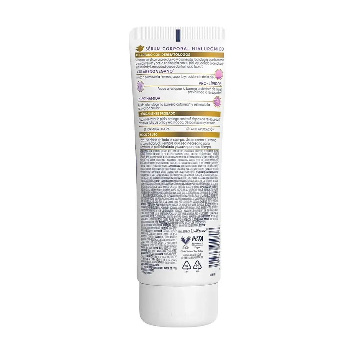 Sérum corporal Hialurónico Dermo Renovador piel seca y extra seca Dove (200 ml) - Thumbnail 2