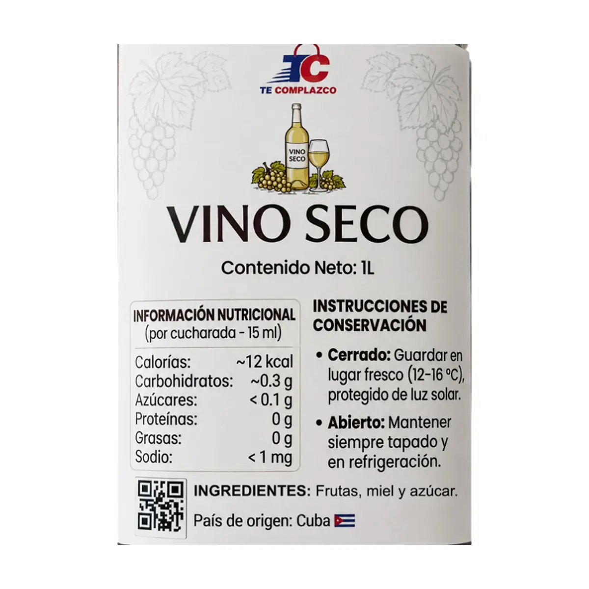 Vino seco Te Complazco (1 L) - Thumbnail 2