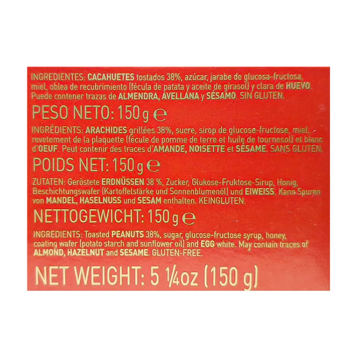 Turrón diverso de cacahuete -blando- El Navideño (150 g / 5.29 oz) - Miniatura 4