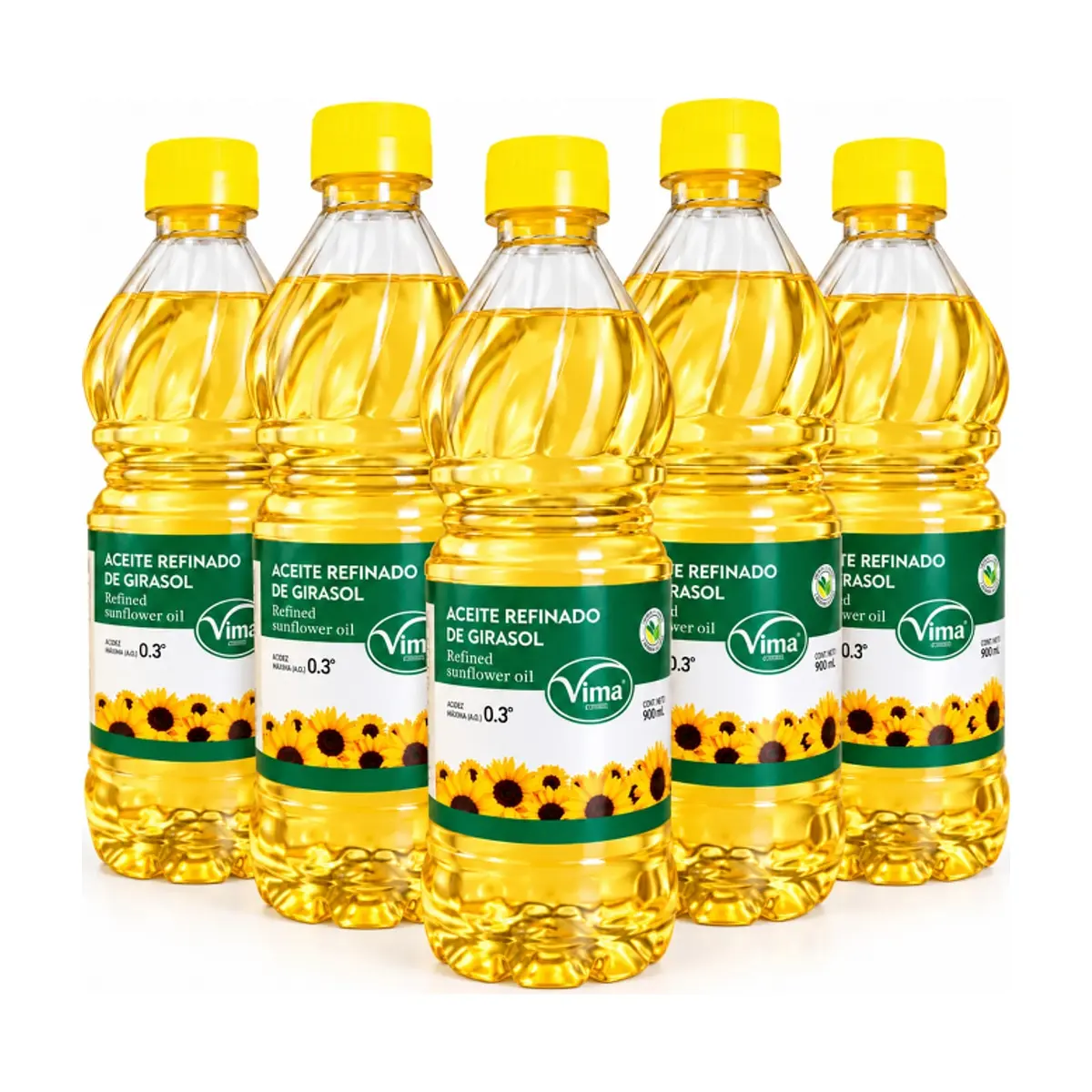 Aceite refinado de girasol Vima Foods (5 x 700 ml)
