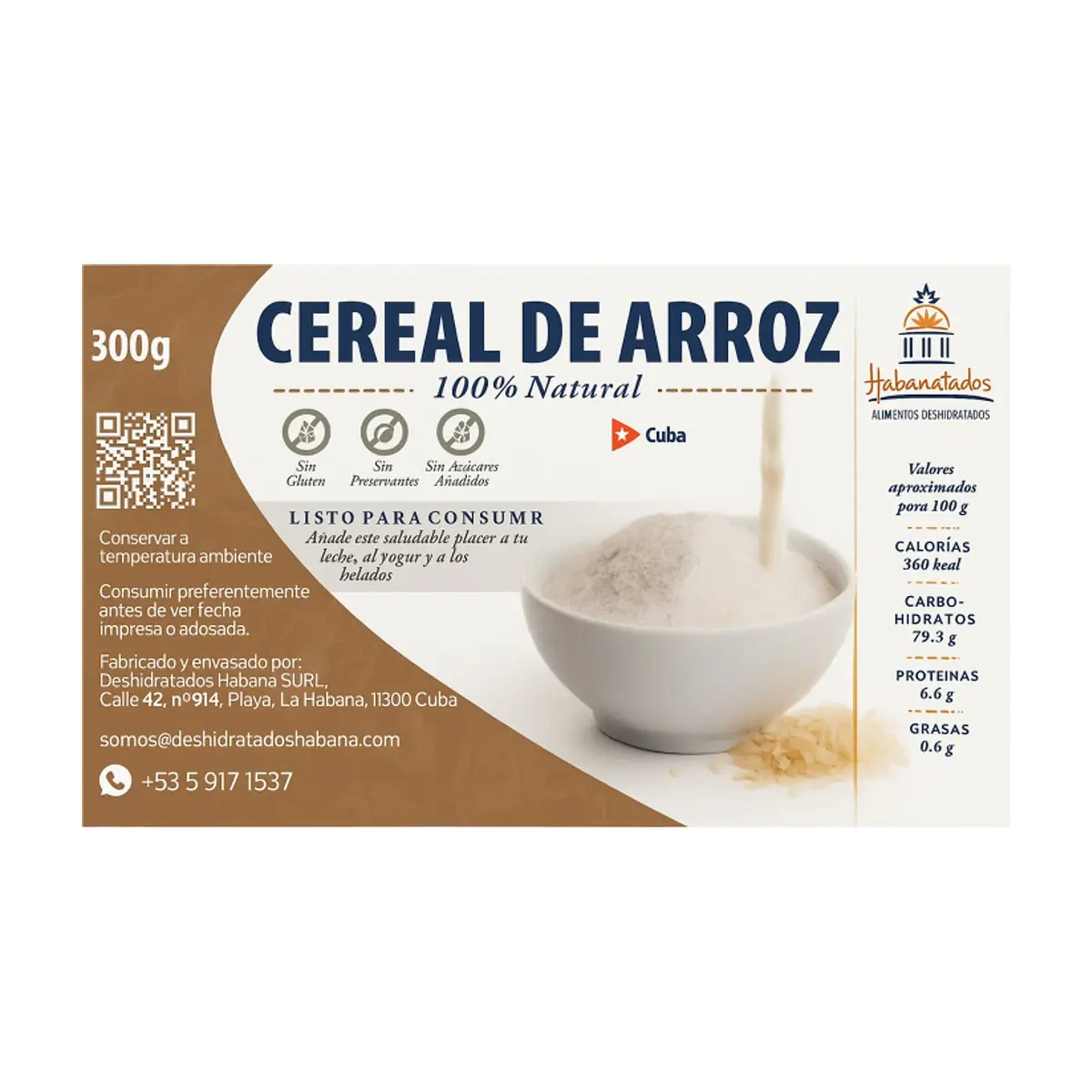 Cereal de arroz Habanatados (300 g / 10.58 oz) - Miniatura 2
