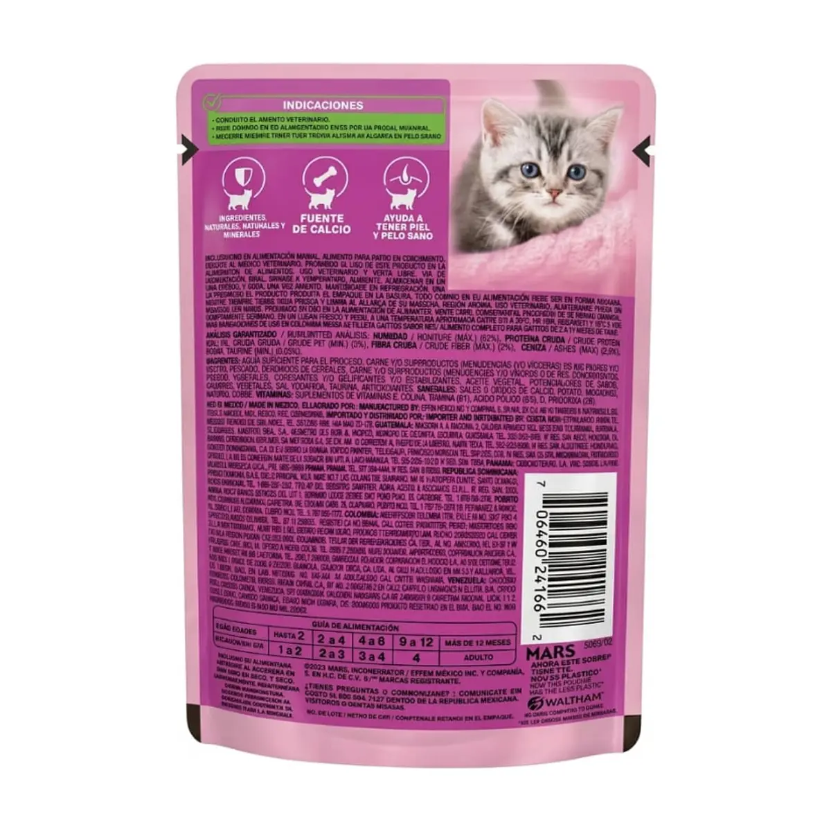 Alimento para gatos de 2-12 meses, sabor a res Whiskas (85 g / 2.99 oz) - Thumbnail 2