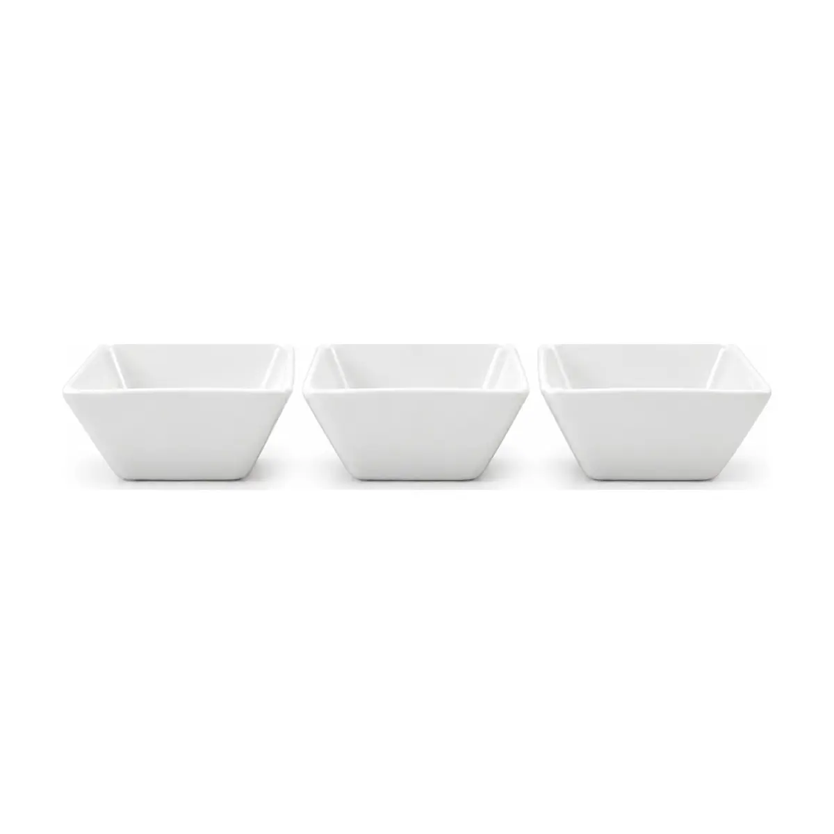 Juego de 3 cuencos de porcelana blancos Superior Porcelain - Imagen 1