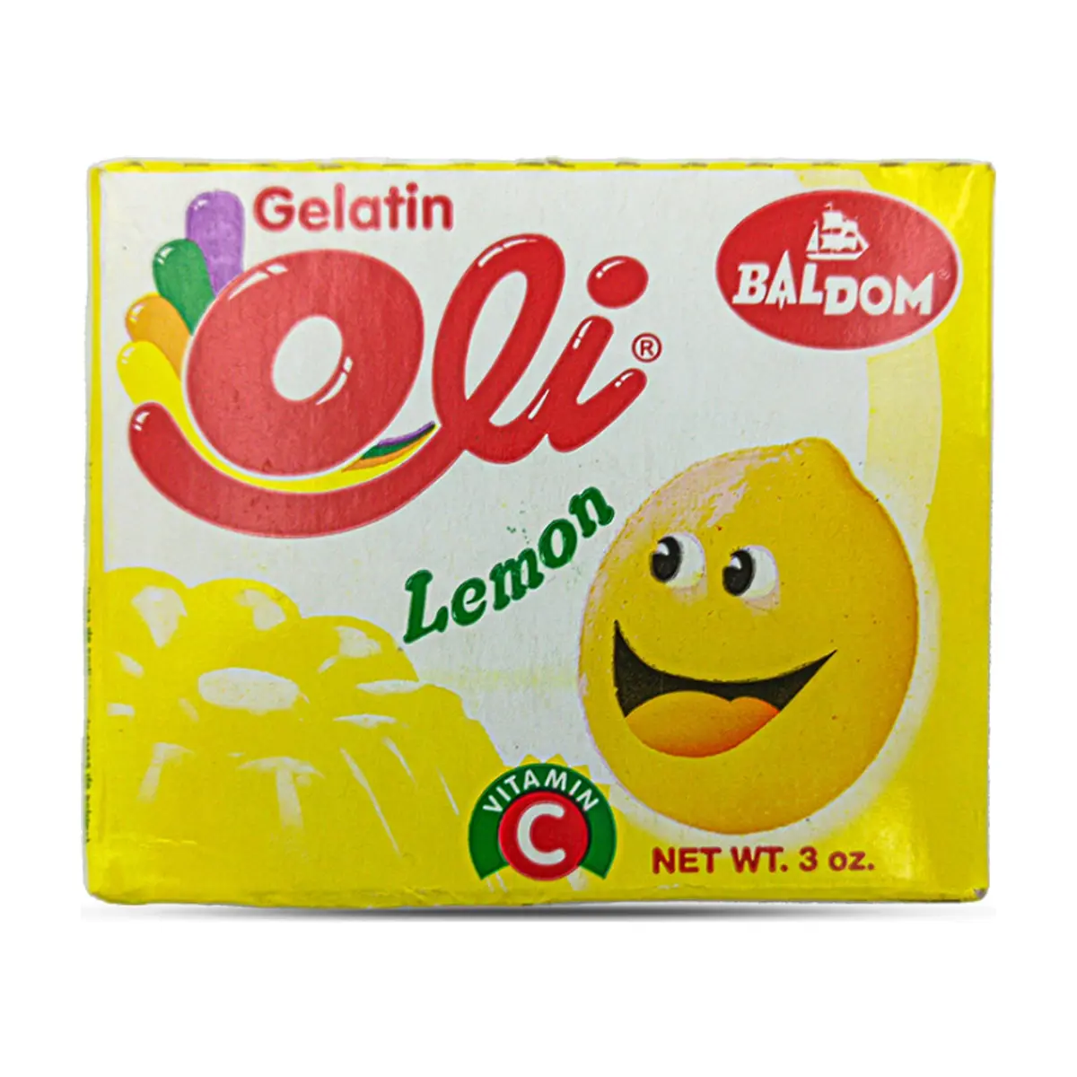 Gelatina sabor limón Oli (85 g / 3 oz)