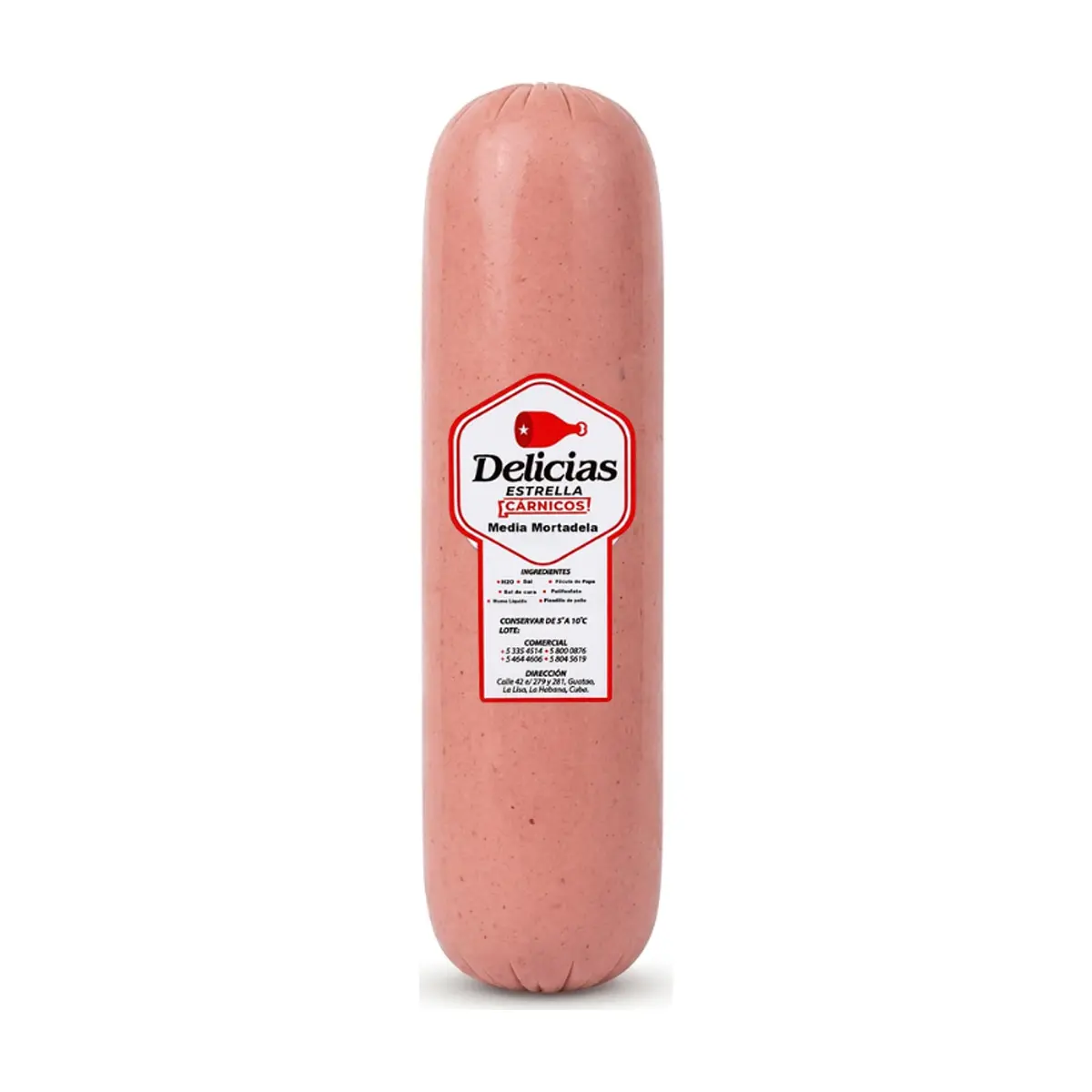 Media mortadela Delicias Estrella (620 g / 1.36 lb)