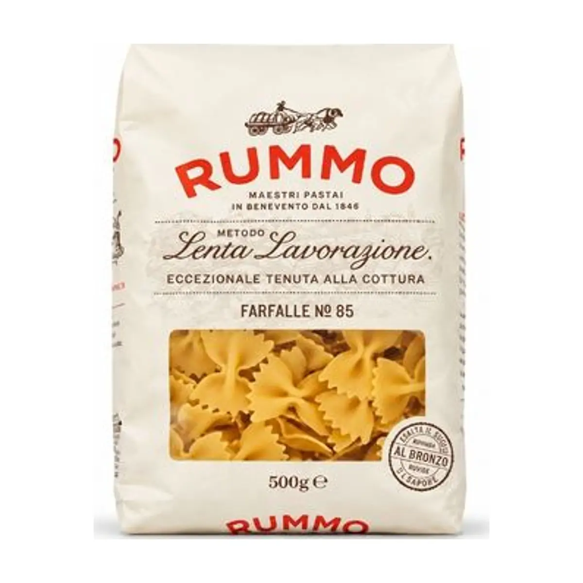 Pasta Farfalle No.85 (500g) RUMMO - Imagen 1