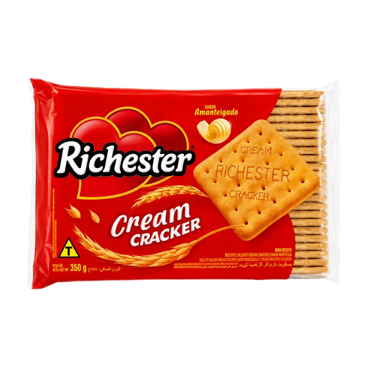 Galletas de crema saladas con sabor a mantequilla Richester (350 g / 12.35 oz)