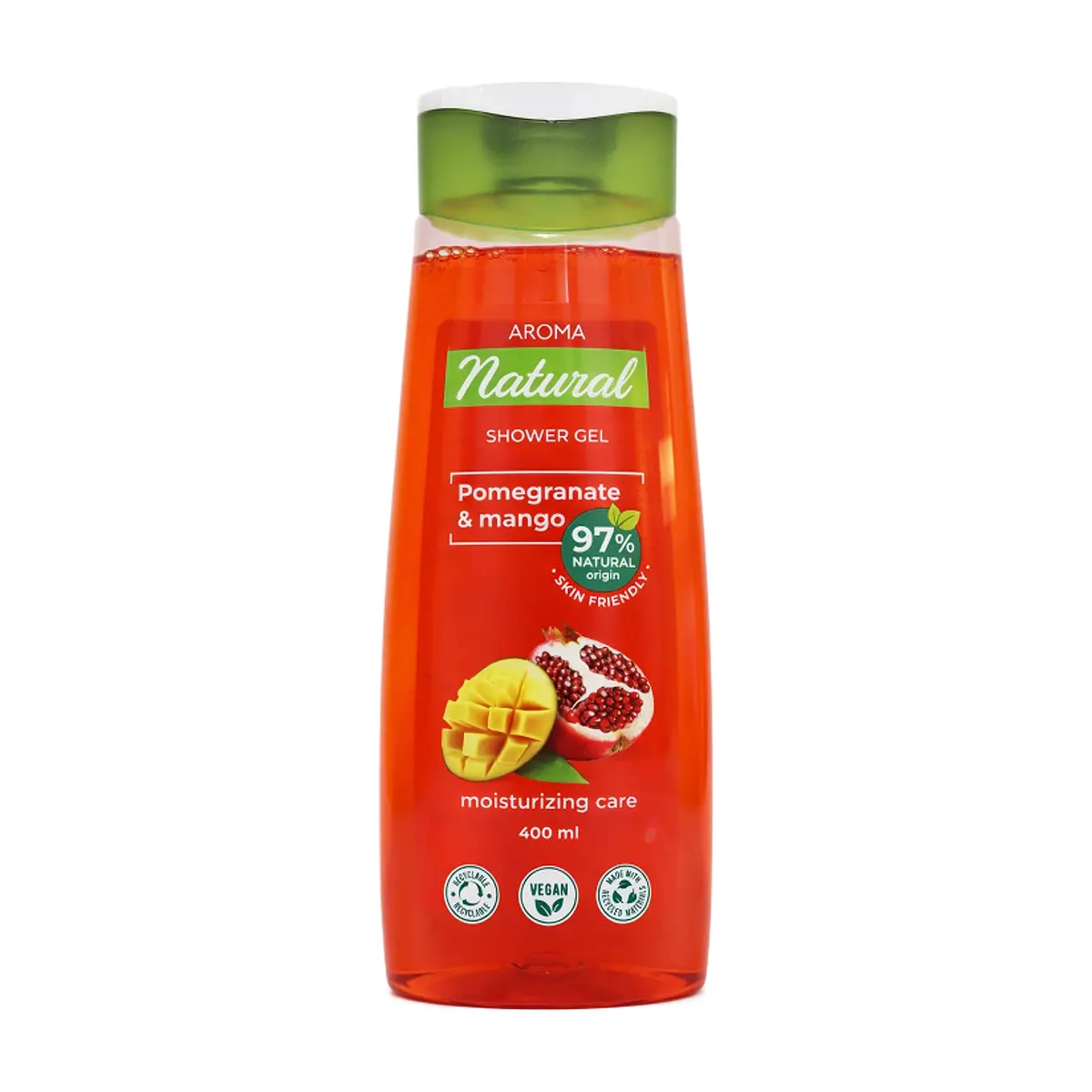 Gel de baño de granada y mango Aroma Natural (400 ml) - Miniatura 1