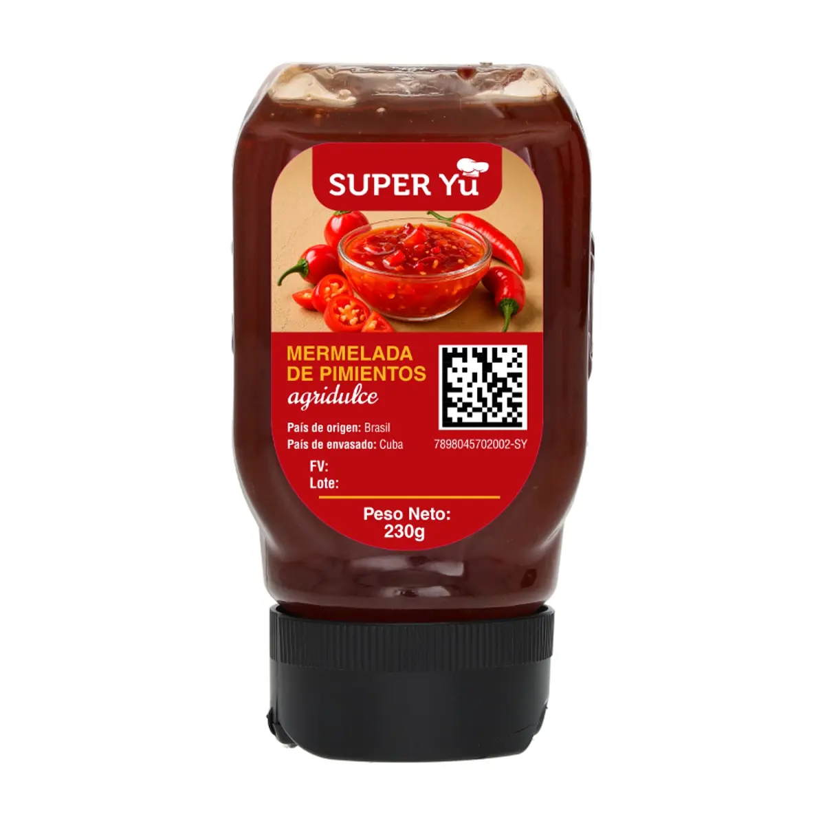 Mermelada agridulce de pimientos Val Super Yu (230 g / 8.11 oz)
