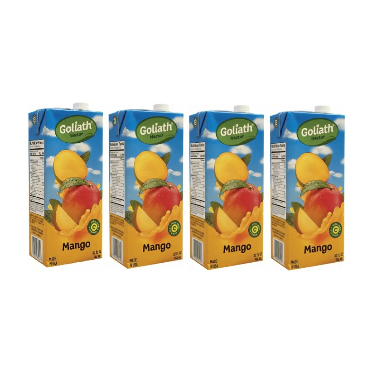 Jugo de mango Goliath (4 x 946 ml / 32 fl oz)