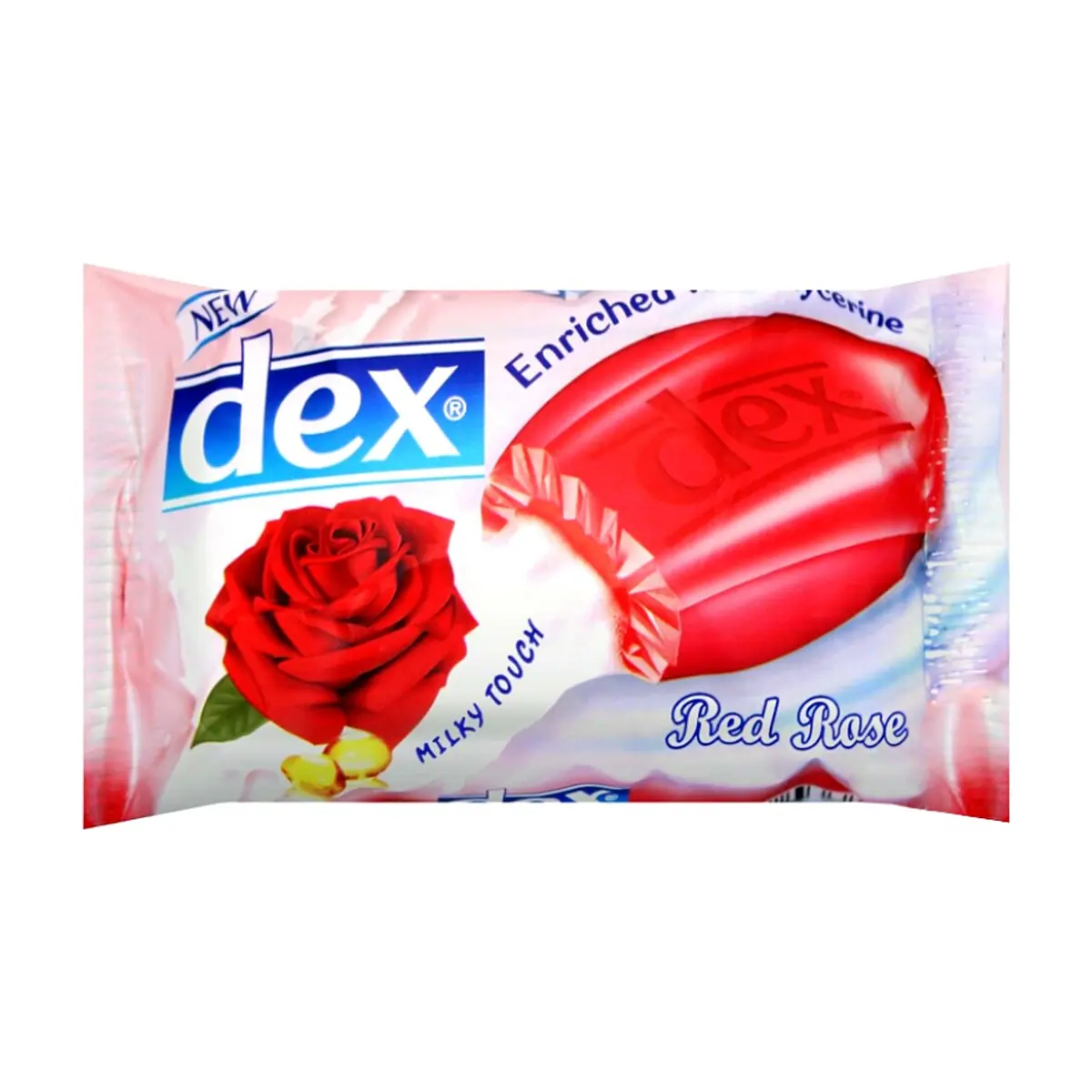 Jabón de tocador con aroma a rosa roja enriquecido con glicerina Dex (90 g / 3.17 oz)