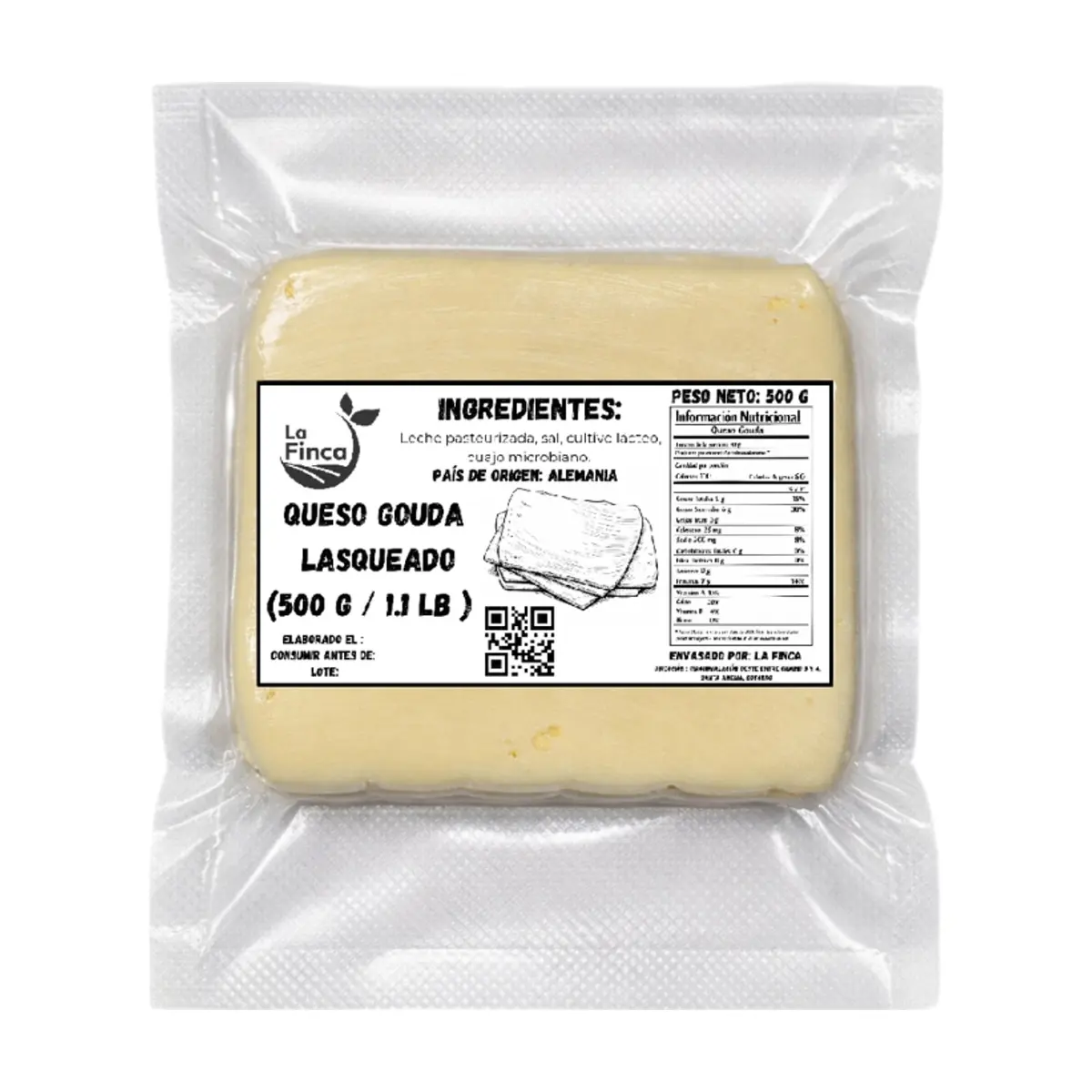 Queso gouda lasqueado La Finca (500 g / 1.1 lb) - Miniatura 2