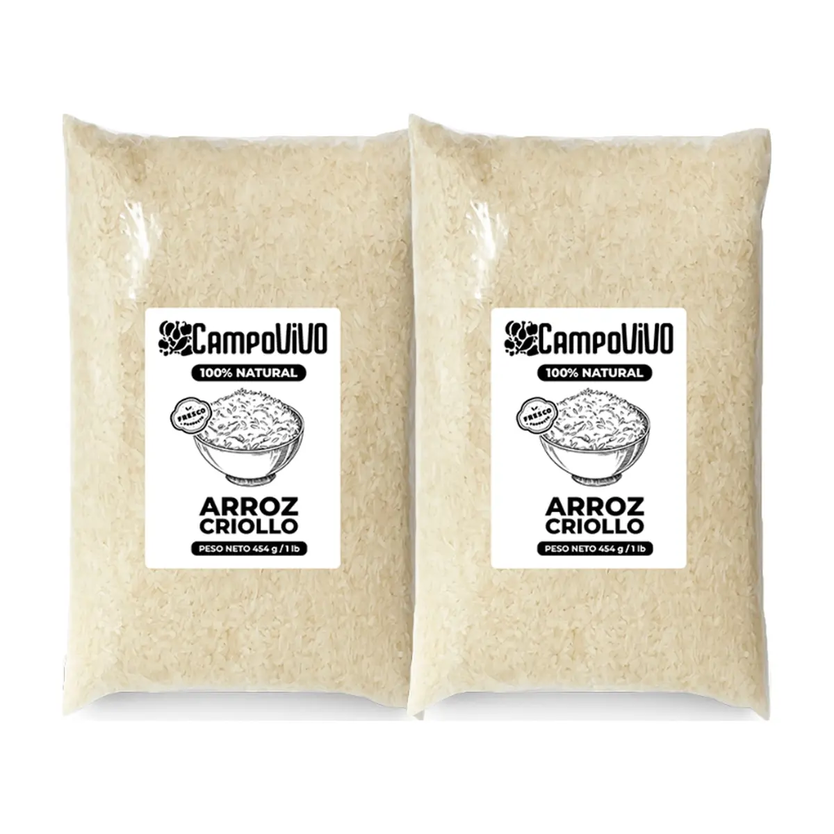 Arroz criollo Campo Vivo (2 x 454 g / 1 lb)