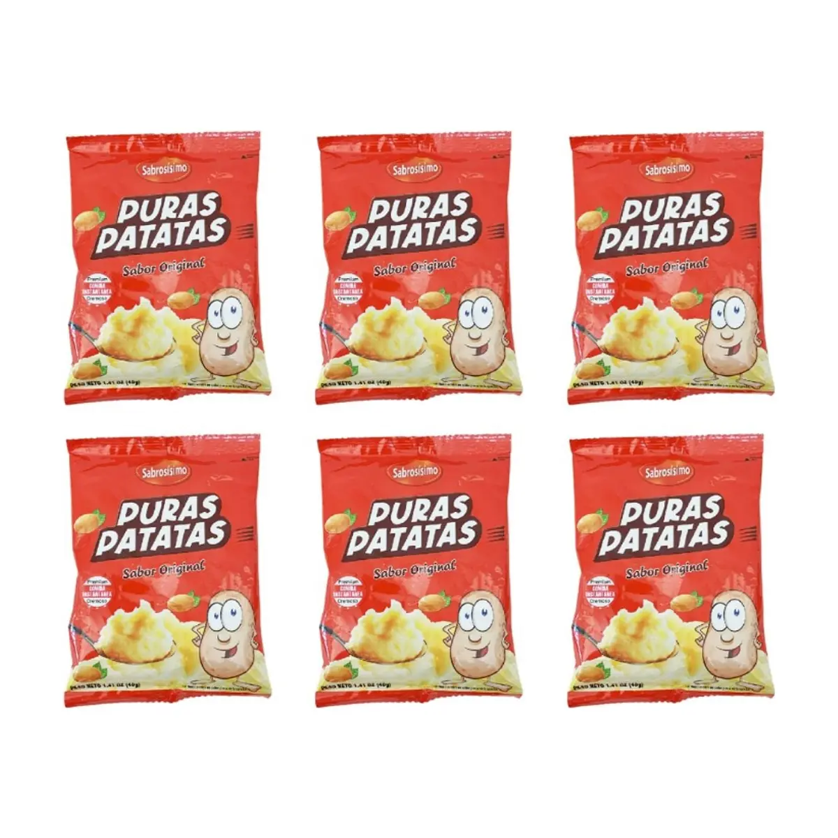 Combo Puré de puras patatas  Sabrosísimo (6 x 40 g / 1.41 oz) - Miniatura 1