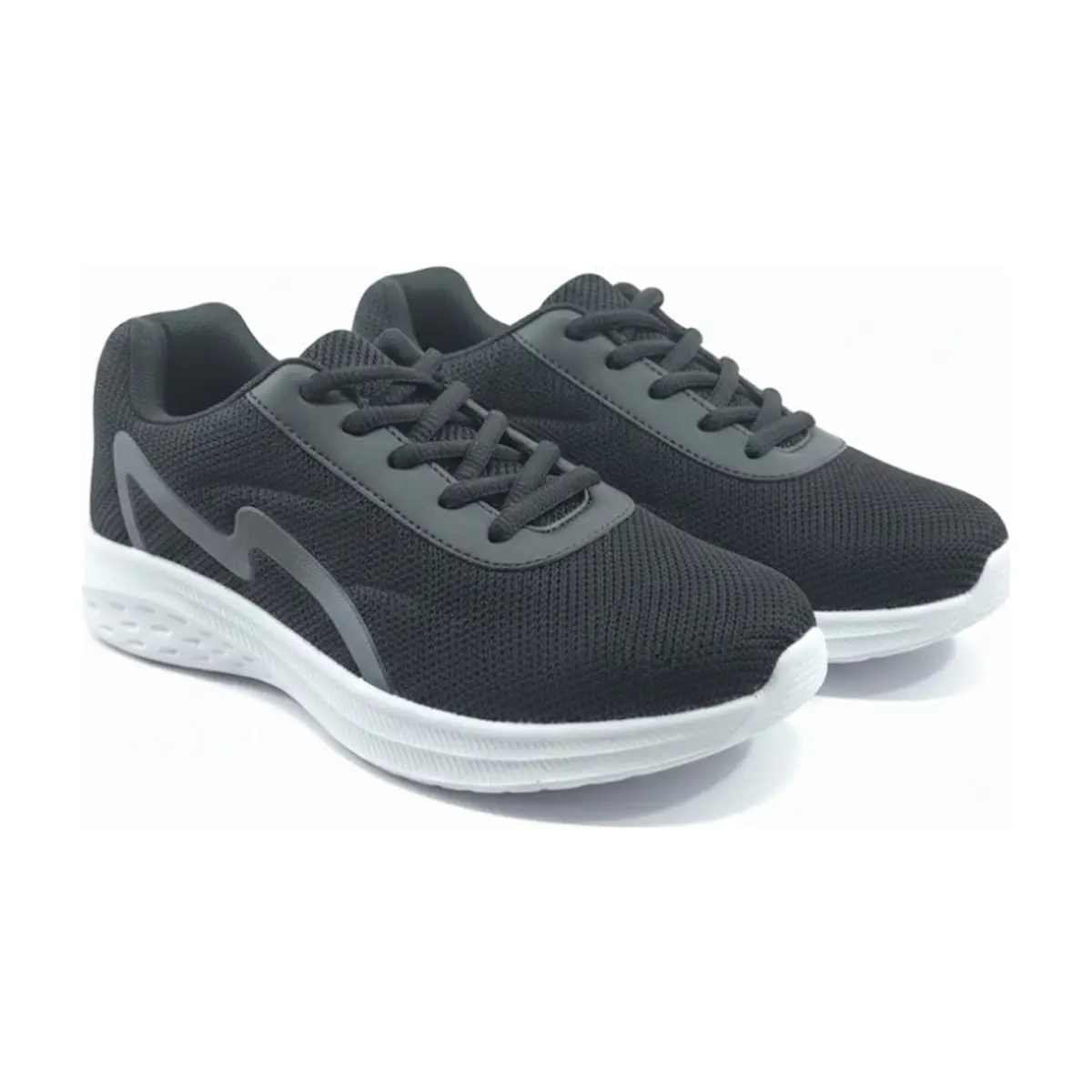 Tenis deportivos de suela EVA de color negro para mujer BY (Talla 36)