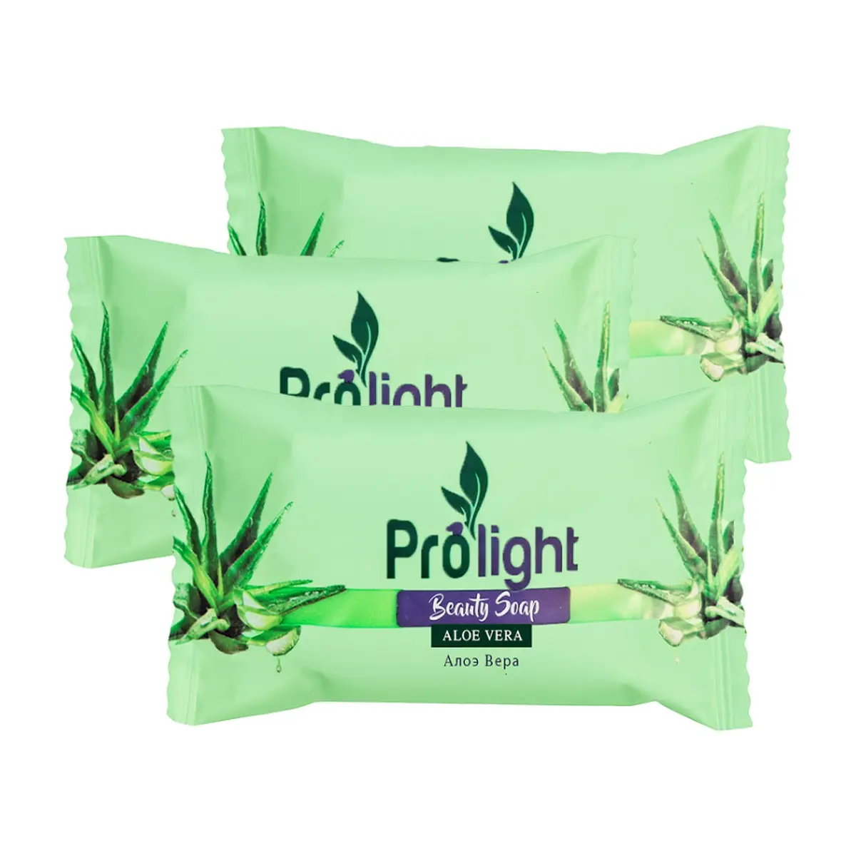 Jabón de belleza con fragancia aloe vera Prolight (3 x 100 g / 3.52 oz)