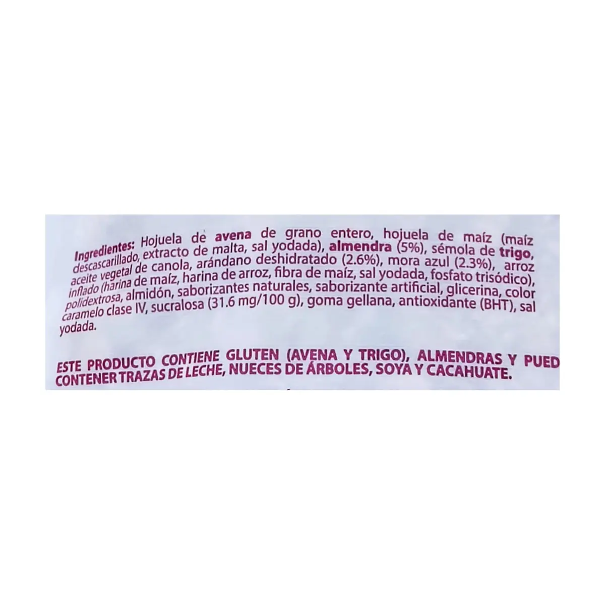 Cereal de granola sin azúcar con arándanos y mora azul Granvita (180 g / 6.3 oz) - Thumbnail 2