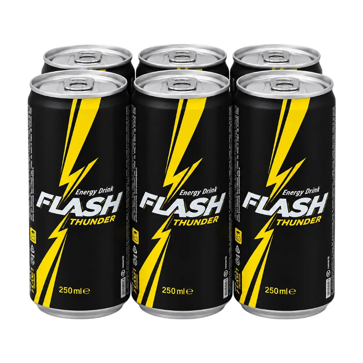 Bebida energizante Flash Thunder (6 x 250ml / 8.45floz) - Miniatura 1