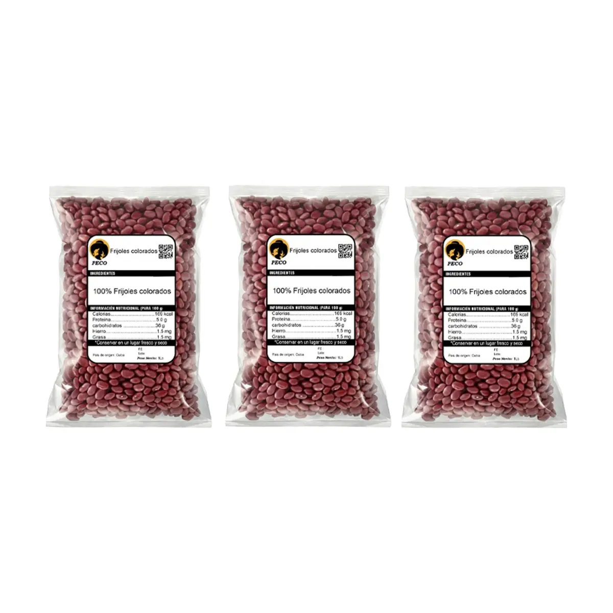Frijoles colorados Peco (3 x 453.5 g / 1 lb) - Miniatura 1