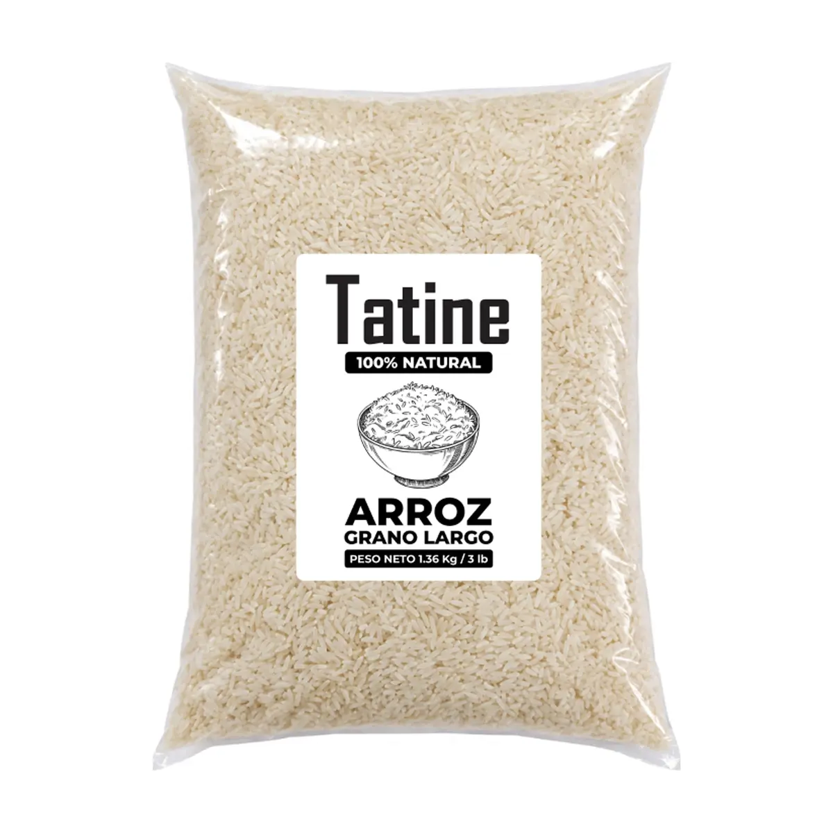 Arroz de grano largo Tatine (1.36 kg / 3 lb)