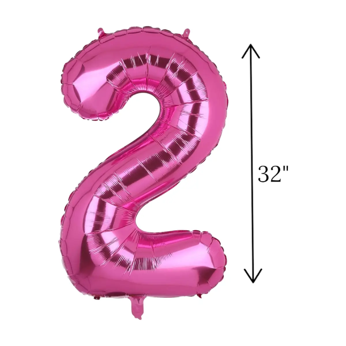 Globo rosado Número 2 Balloon (32 pulgadas) - Thumbnail 2