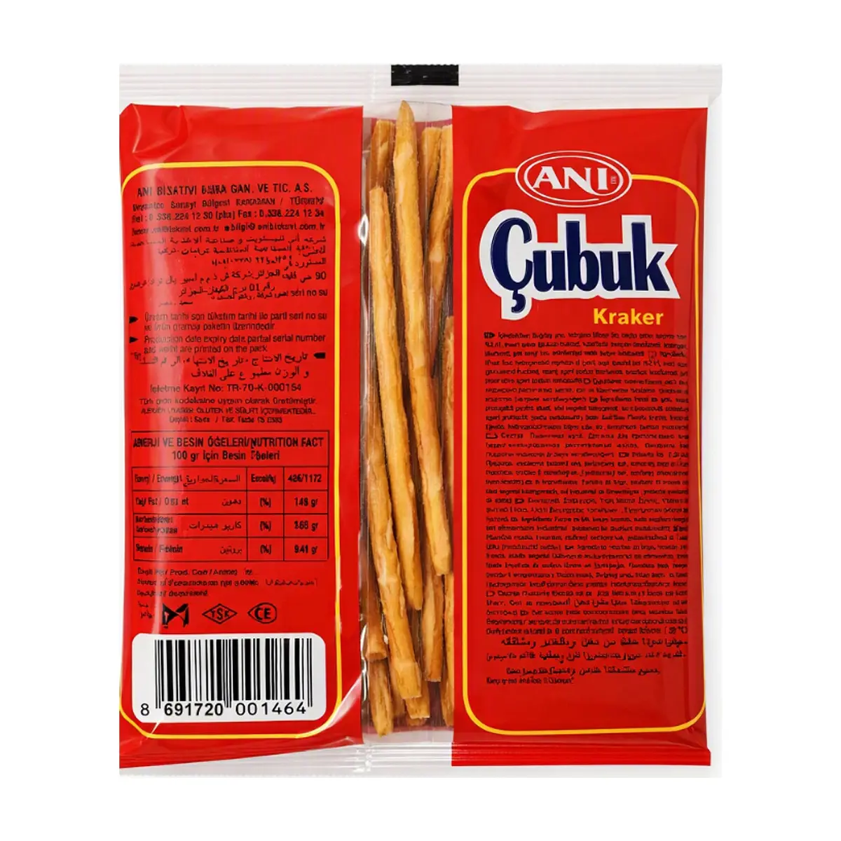 Palitos de galleta Ani Çubuk Kraker (30 g / 1.06 oz) - Miniatura 3