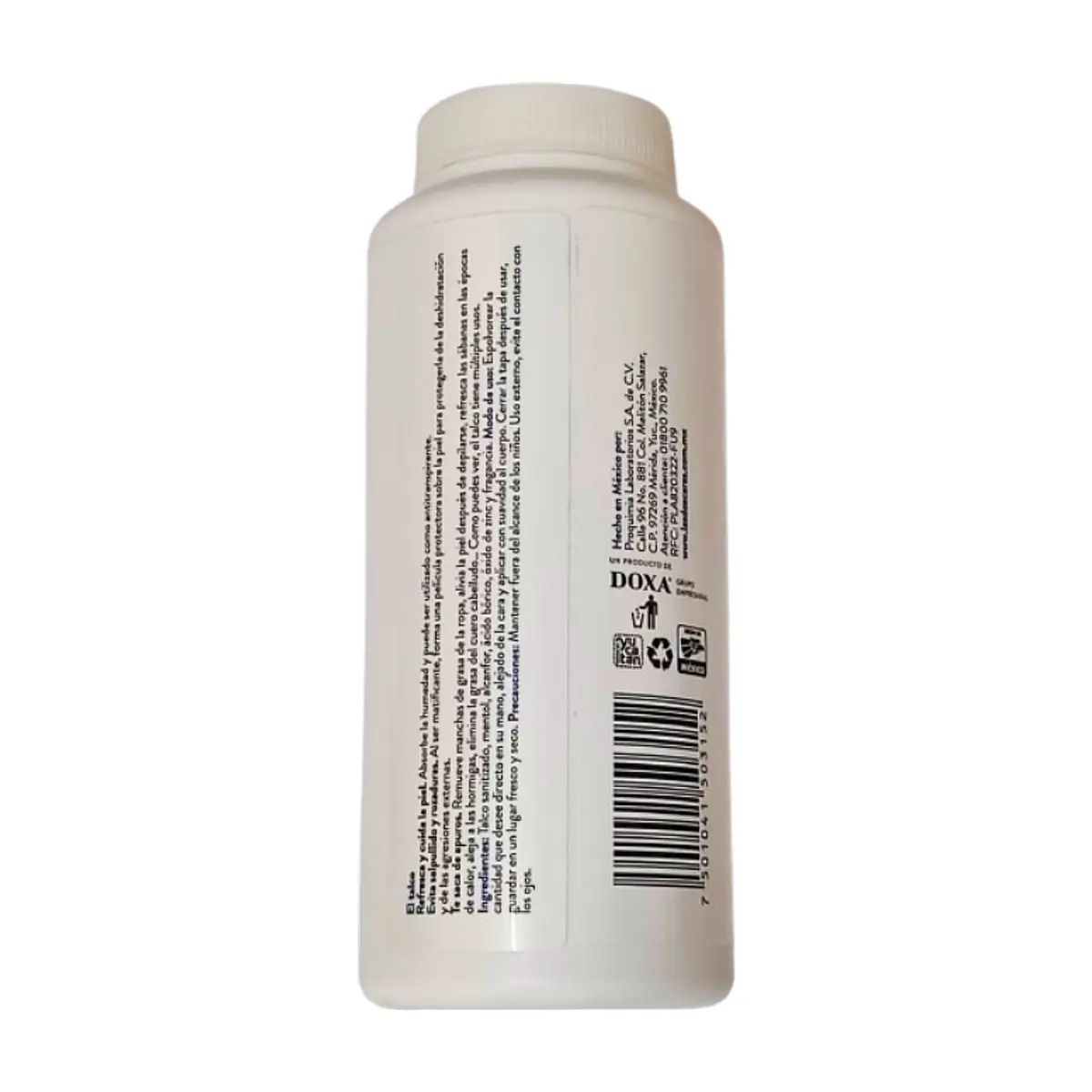 Talco corporal fresco alcanforado Dos Caras (150 g / 6.2 oz) - Thumbnail 2