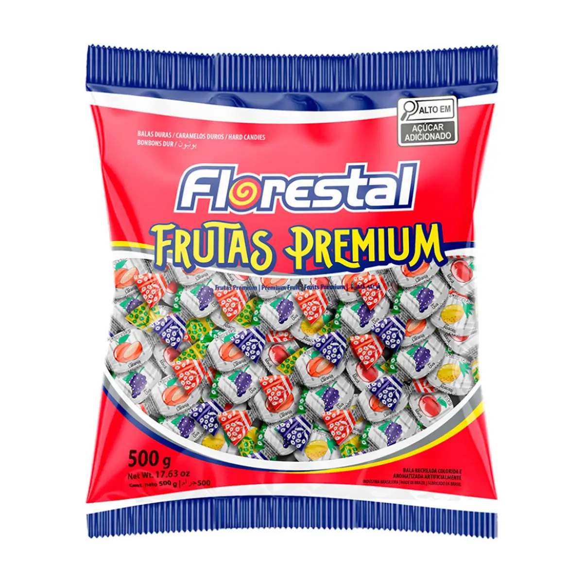 Caramelo con relleno frutas premium Florestal (500 g / 1.10 lb)