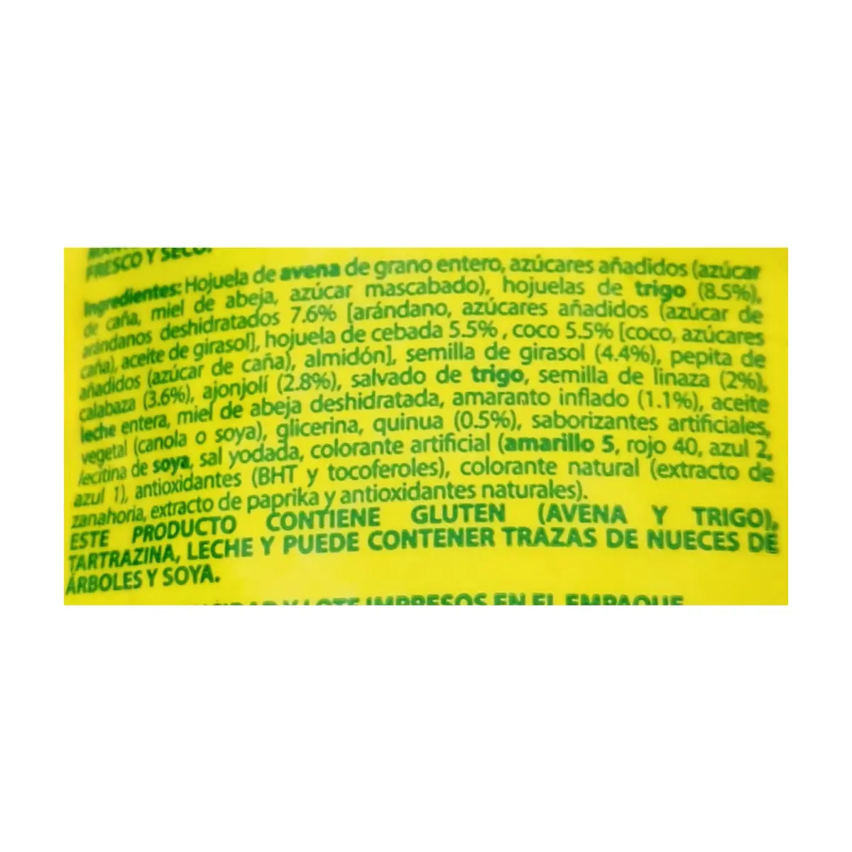 Cereal granola con cereales de grano entero, semillas y frutas Granola y Semillas Granvita (180 g / 6.3 oz) - Thumbnail 4