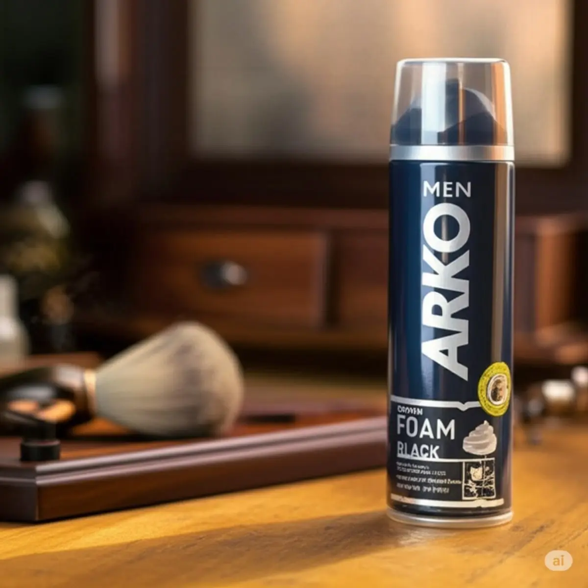 Espuma de afeitar negra Arko (200 ml) - Thumbnail 4