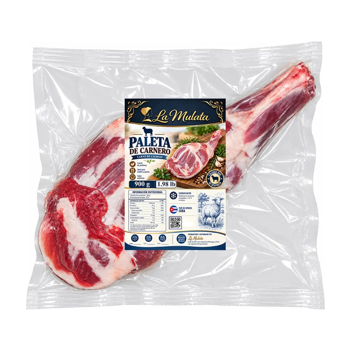 Paleta de carnero La Mulata (900 g / 1.98 lb) - Imagen 1