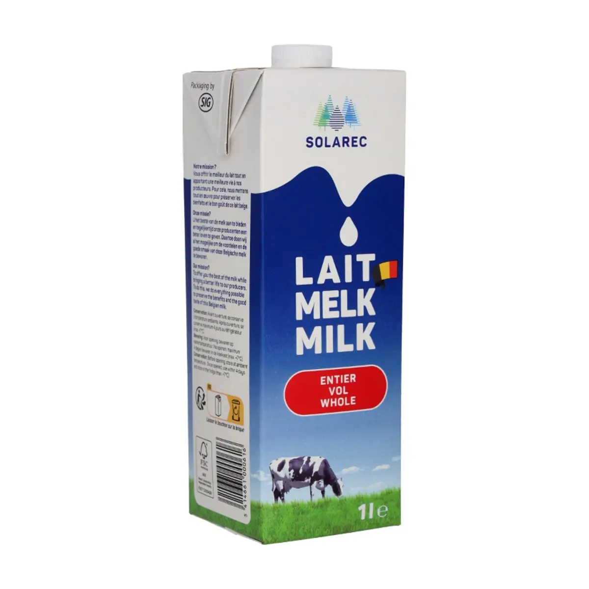 Leche entera Solarec (1 L)