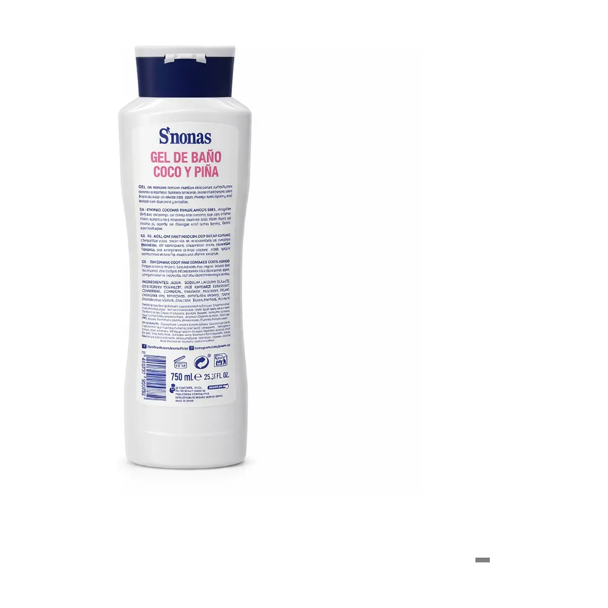 Gel de baño coco y piña S'nonas (750 ml) - Thumbnail 3