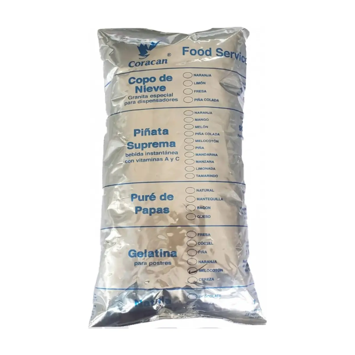 Gelatina sabor melocotón Coracan (1 kg / 2.2 lb)