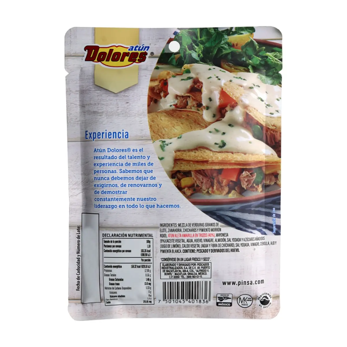 Atún con 40% de verduras y mayonesa Dolores (110 g / 3.88 oz) - Miniatura 4