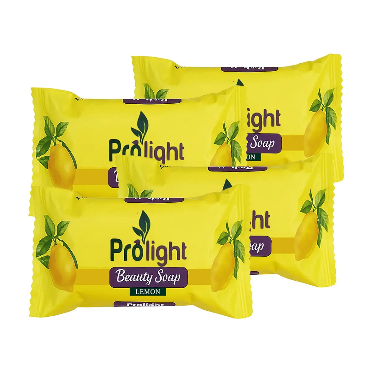 Jabón de belleza con fragancia a limón Prolight (4 x 100 g / 3.52 oz)