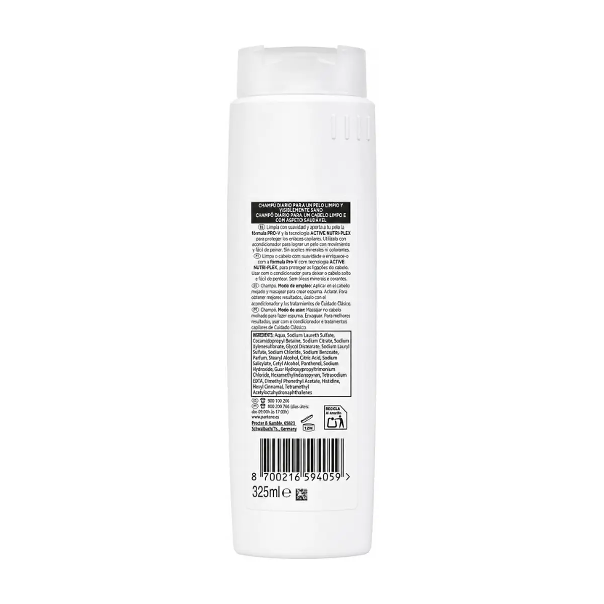Champú de cuidado clásico Active Nutri-Plex Pantene (325 ml) - Miniatura 2