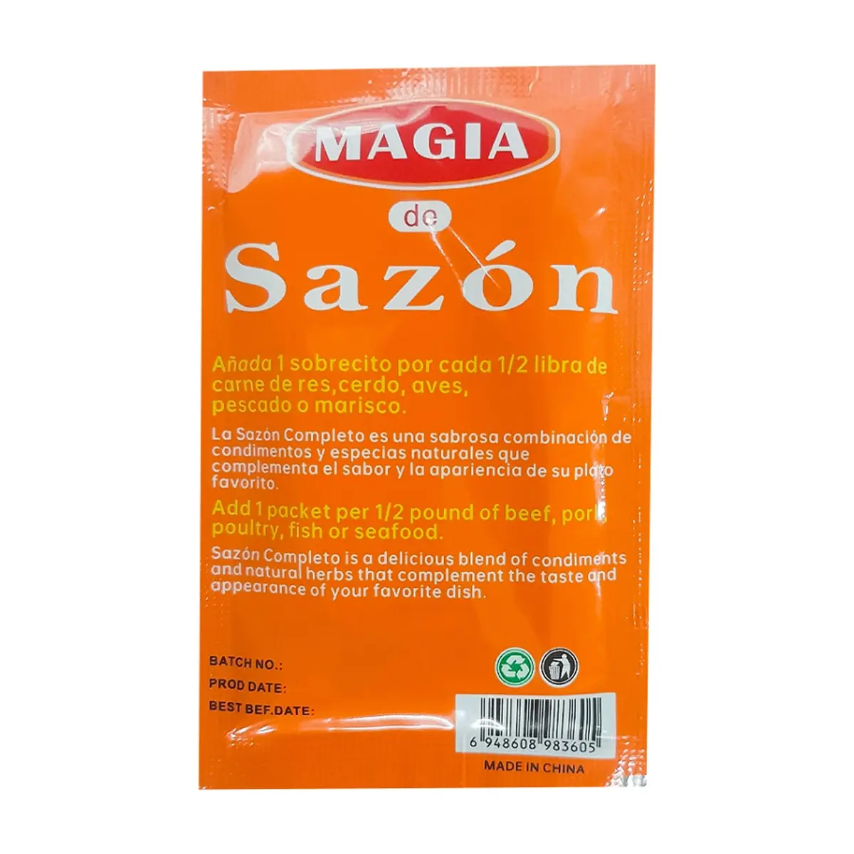 Sazón completo con cilantro y comino Magia (10 g) - Miniatura 2