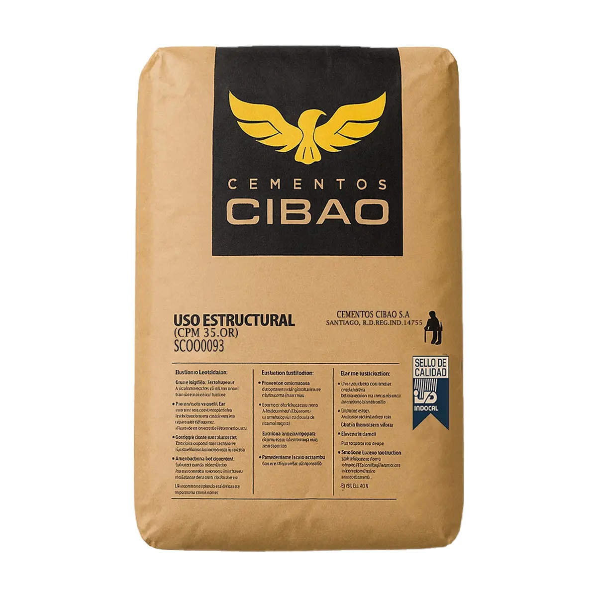 Cemento gris Cibao P350 (42.5 kg / 94 lb) - Thumbnail 2